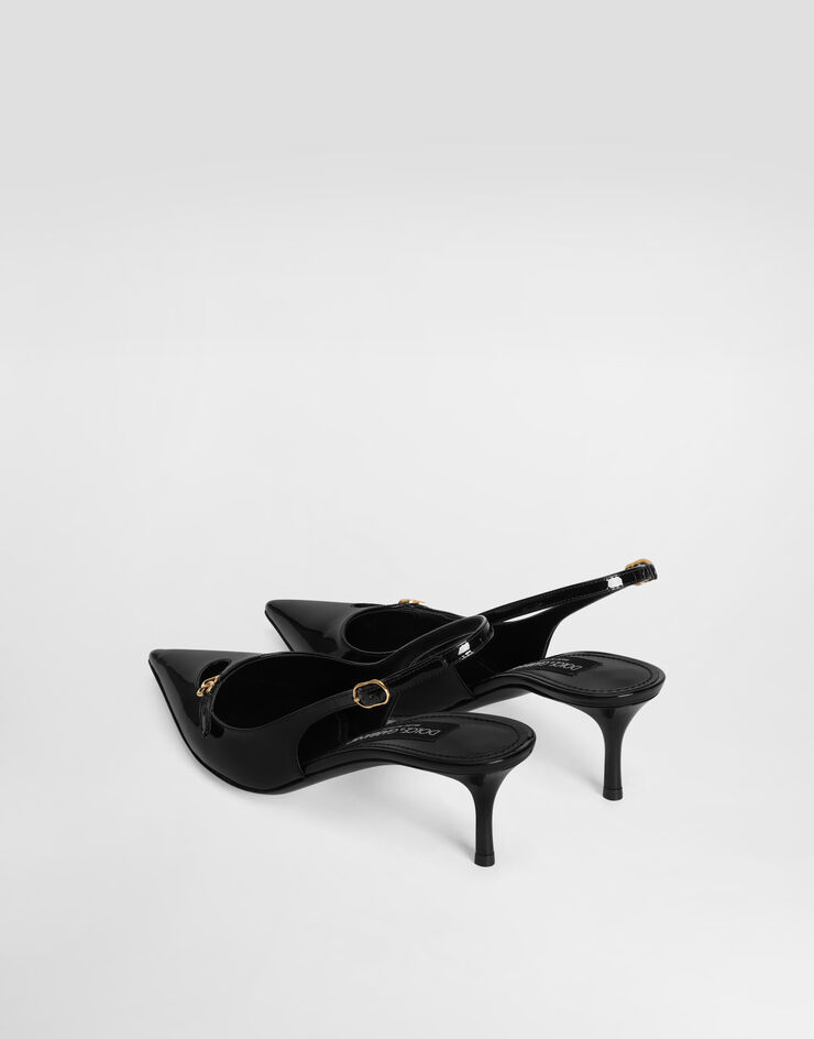 Dolce & Gabbana Patent leather slingback Black CG1062A1471