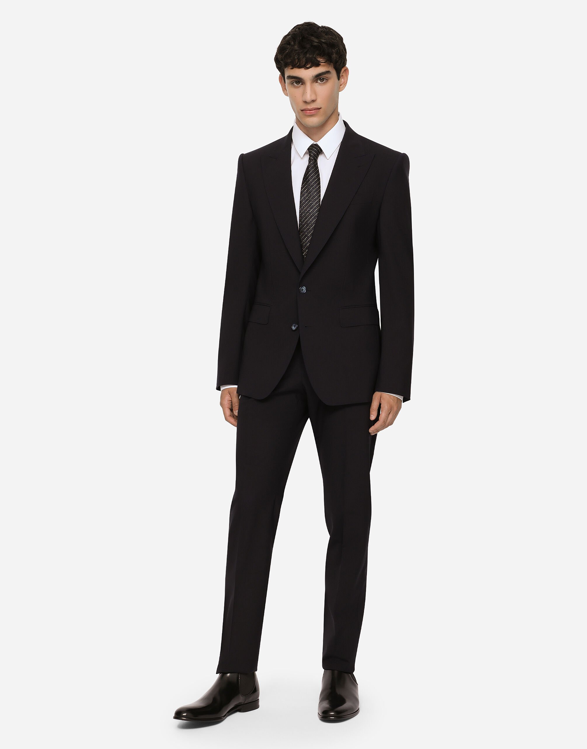 【関税&送料込】Dolce & Gabbana Full Costume Dolce & Gabbana Jacquard Three-Piece Suit | Sendegaro US