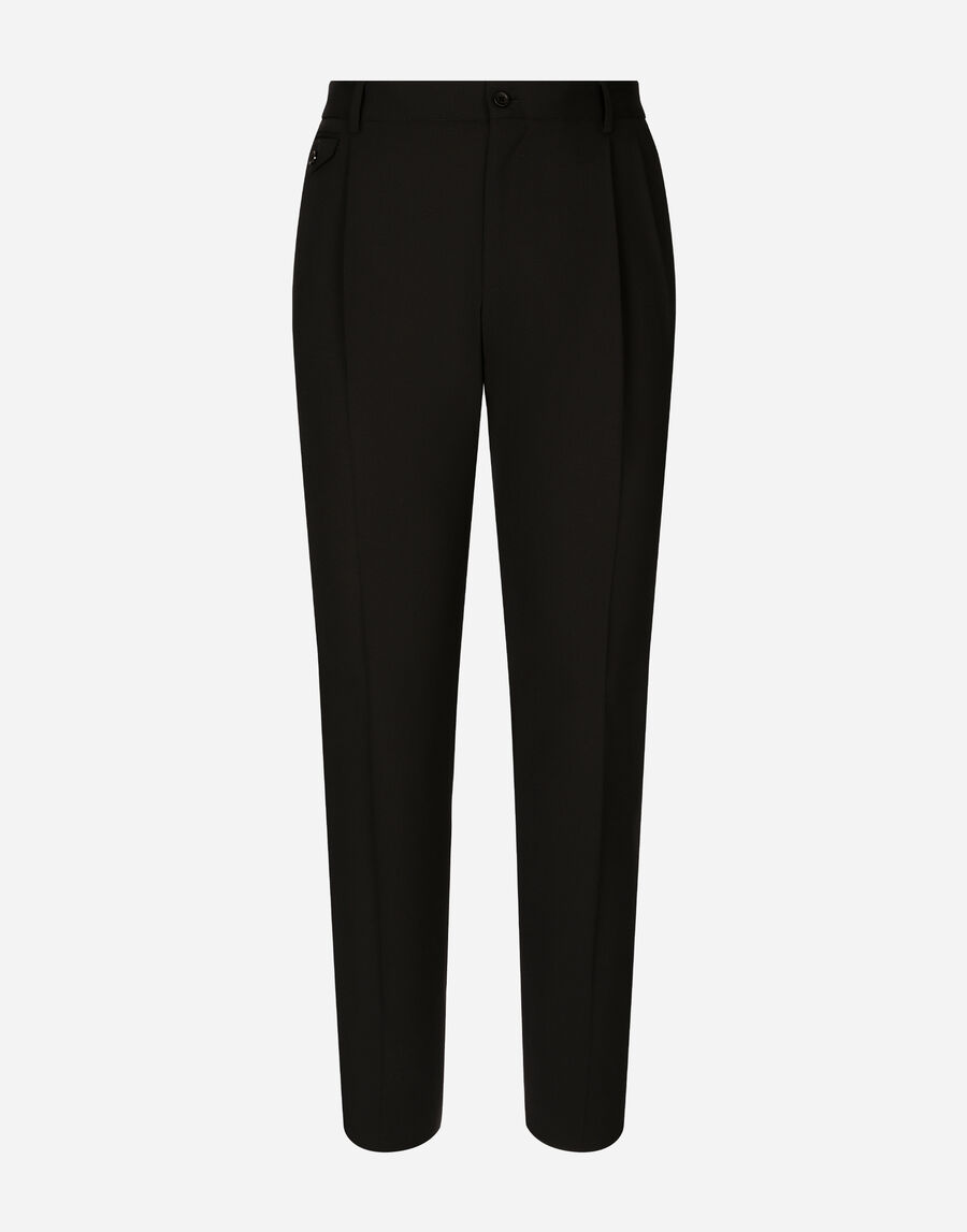 Stretch wool pants