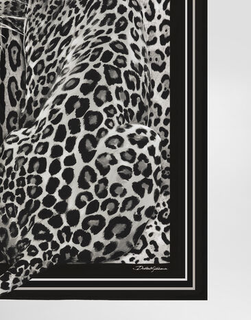 Dolce & Gabbana Leopard-print silk twill foulard (90x90) Print FN090RGDCUV