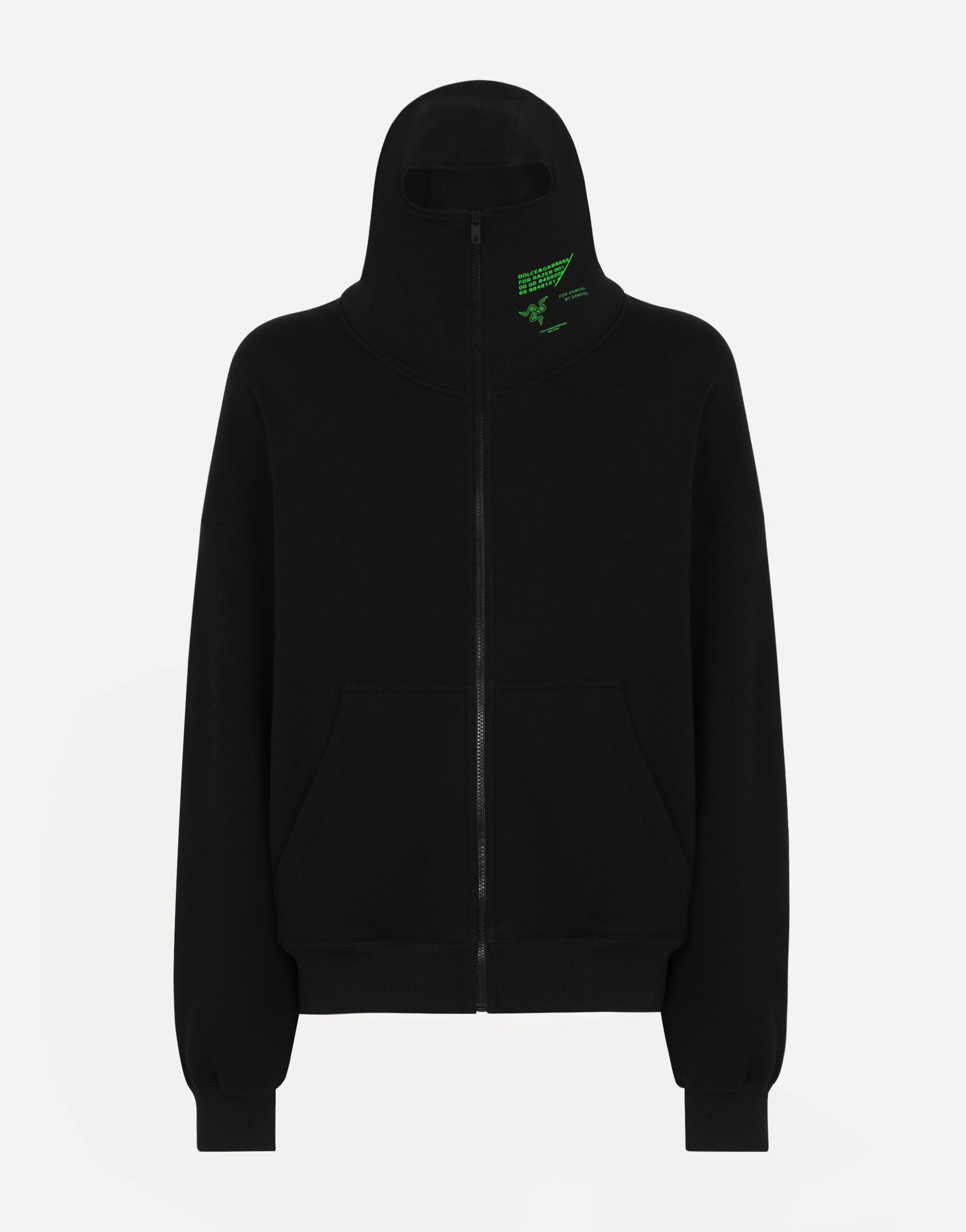 Dolce & Gabbana Cotton hoodie RAZER Black G9AKATHU7PP