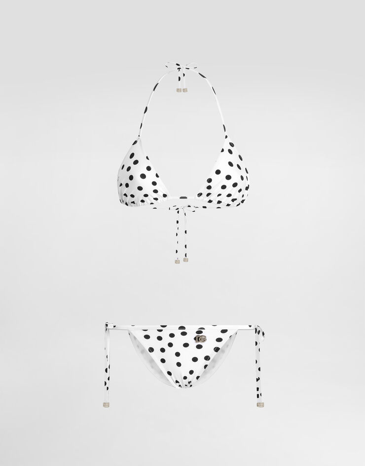 Dolce & Gabbana Polka-dot triangle bikini Print O8A02JFSG8C