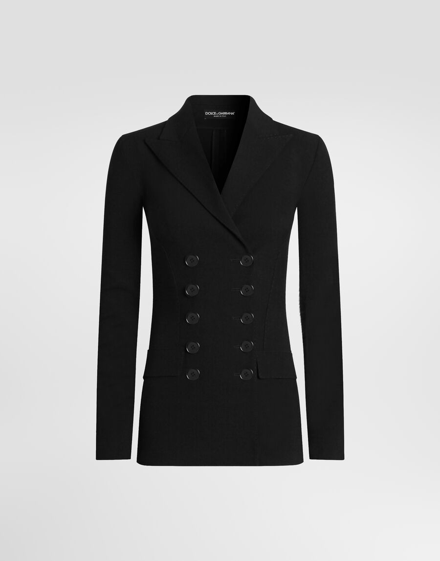 Double-breasted jacket in wool