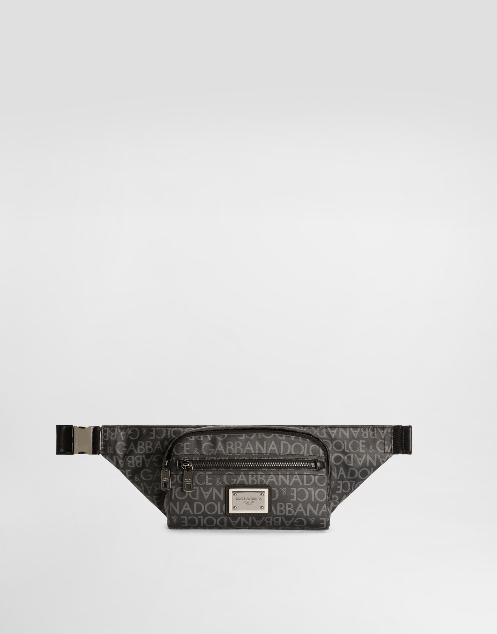 Small coated jacquard belt bag in Multicolor for Men Dolce Gabbana US