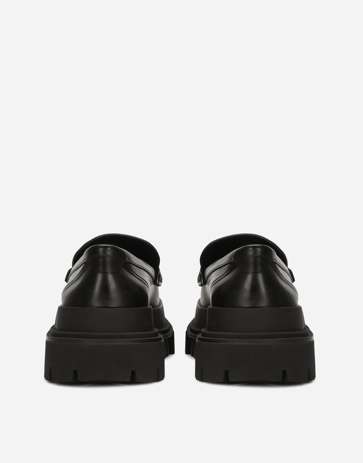 Dolce & Gabbana حذاء لوفر للمشي الطويل من جلد عجل مصقول متعدد الألوان A30202AB640