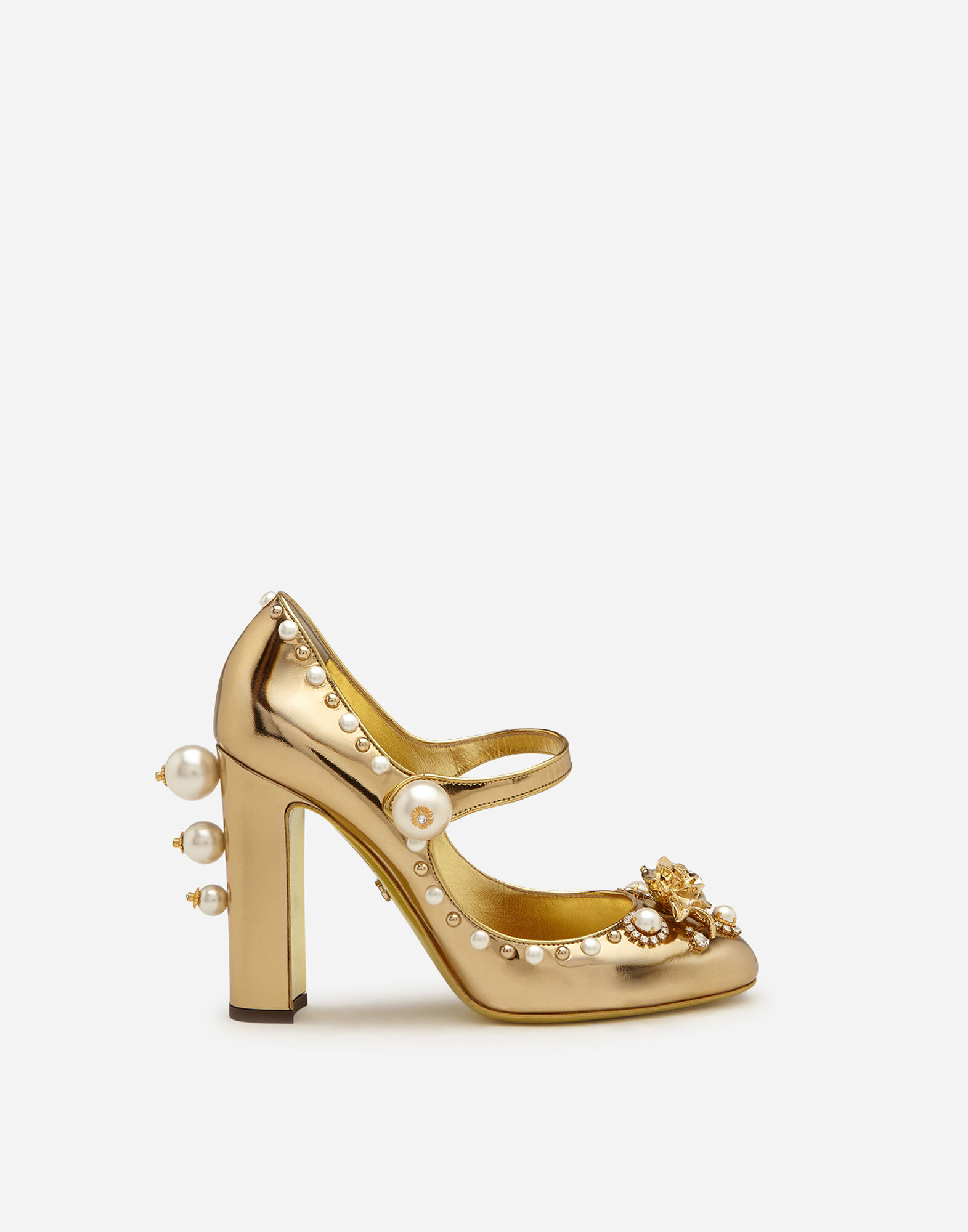 Scarpe oro dolce e gabbana on sale