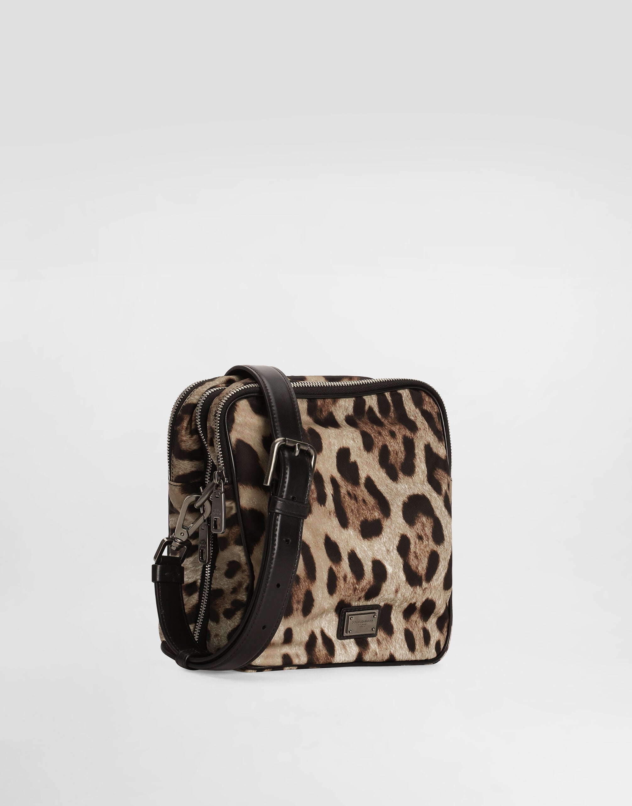 Leopard-print nylon bag in Print for Men | Dolce&Gabbana® US