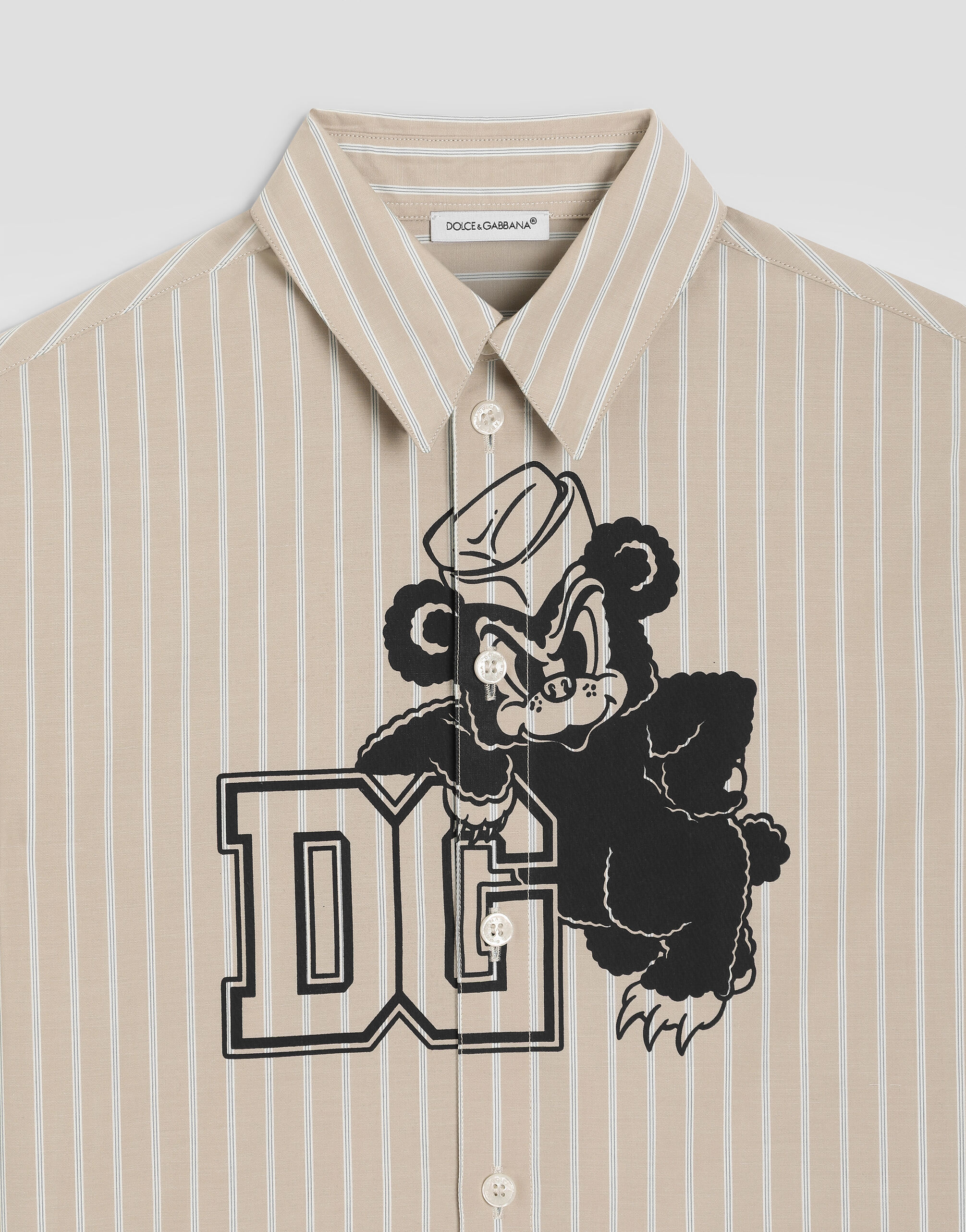 のボーイズ Poplin shirt with logo | Dolce&Gabbana®