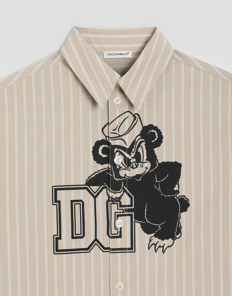 Dolce & Gabbana Poplin shirt with logo Dolce & Gabbana Poplin shirt with logo L44S96G7P6G
