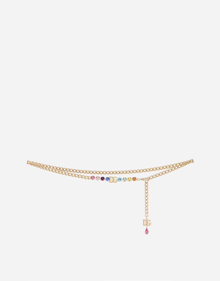 Dolce & Gabbana Chain belt with DG charm Gold WLO6J2W1111