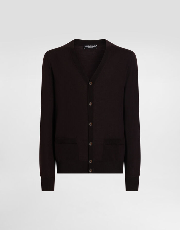 Dolce & Gabbana Wool cardigan Brown GXV01TJDVBV