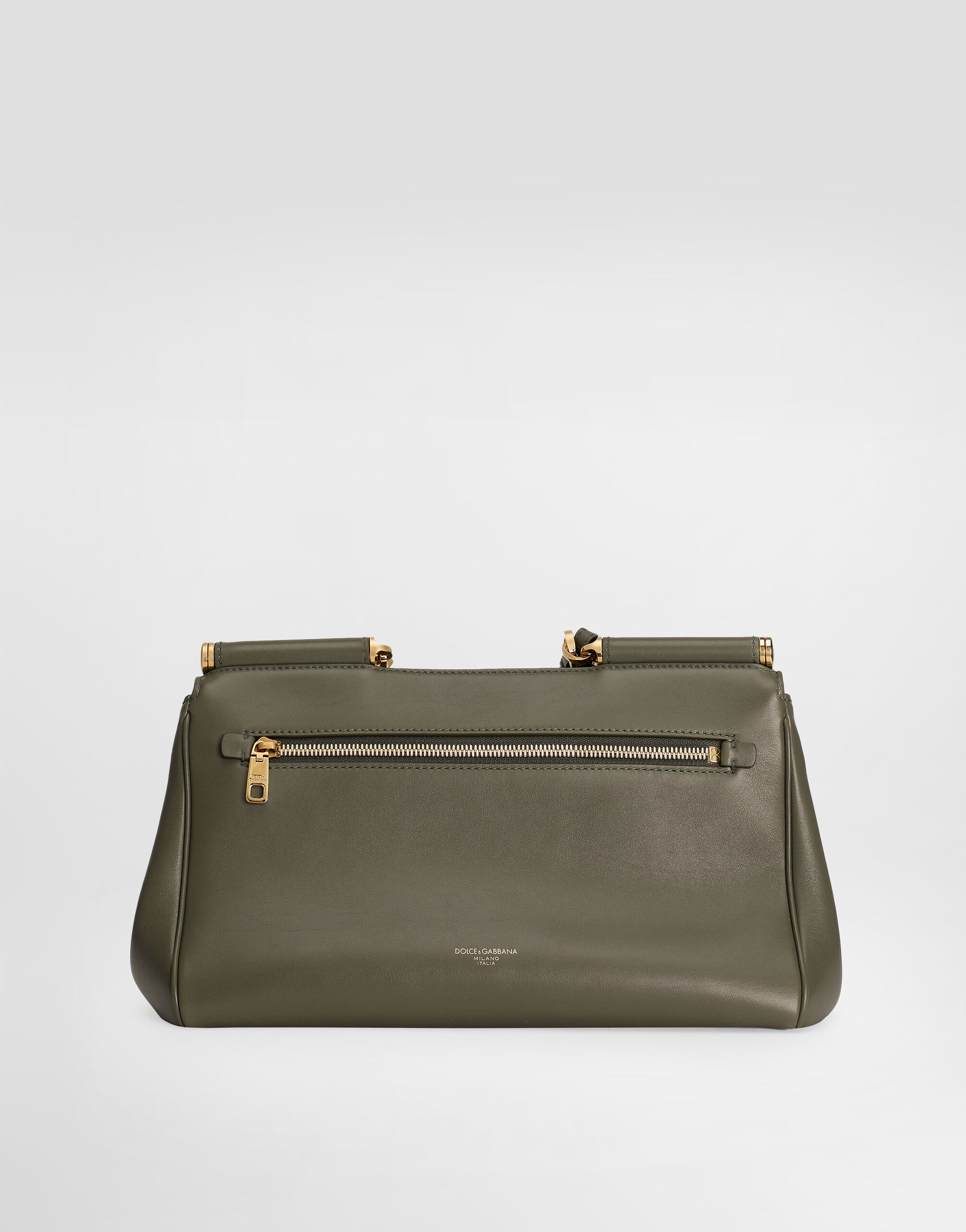 Medium My Sicily handbag in plongé calfskin in Green for Women