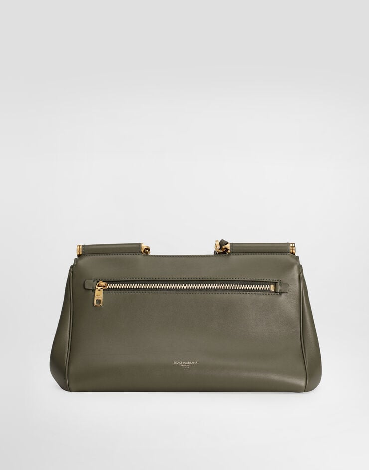 Dolce & Gabbana Medium My Sicily handbag in plongé calfskin Green BB7782B7321