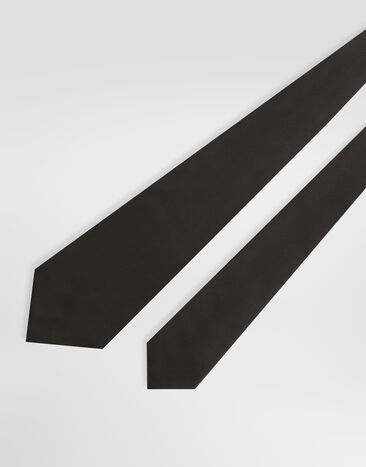 Dolce & Gabbana Krawatte aus Satin Schwarz GT160EGK062