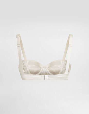Dolce & Gabbana Sujetador balconette en raso Blanco O1A12TONO13