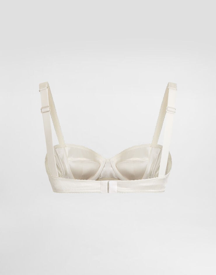 Dolce & Gabbana Satin balconette bra Dolce & Gabbana Satin balconette bra White O1A12TONO13