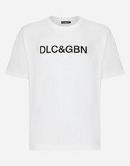Dolce & Gabbana Cotton T-shirt with Dolce&Gabbana logo Pale Pink G8RW3TG7M7S