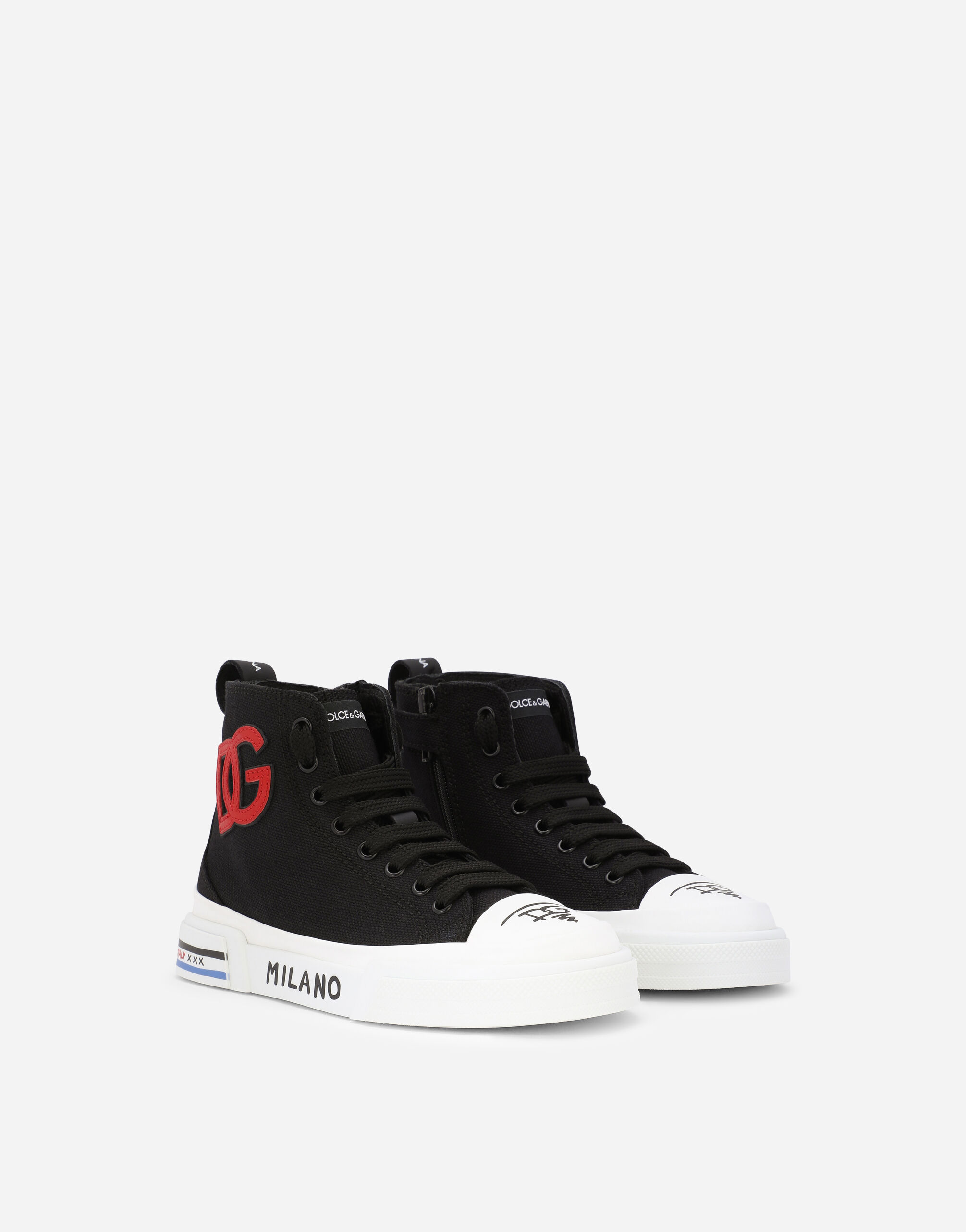Multicolor high top sneakers sales