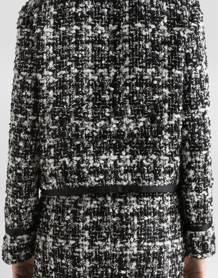 Dolce & Gabbana Double-breasted jacket in wool blend check Multicolor F27FWTFQZAF