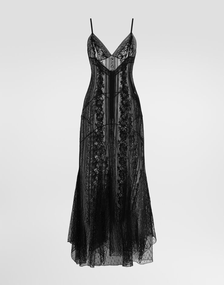 Dolce & Gabbana Chantilly lace slip dress Dolce & Gabbana Chantilly lace slip dress Black F613NTILMDP