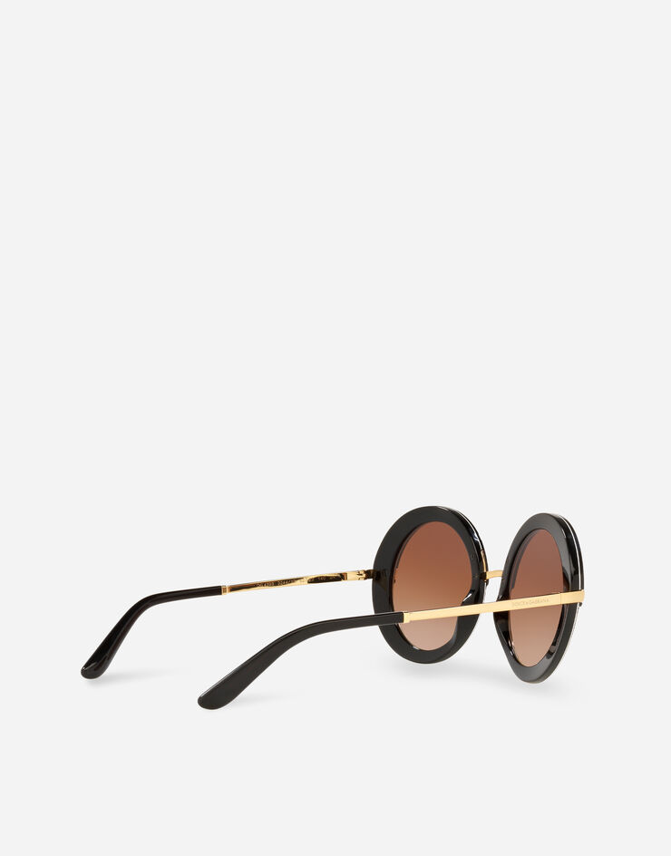 Dolce & Gabbana Солнцезащитные очки с принтом Half Print леопардовым принтом VG439AVP413
