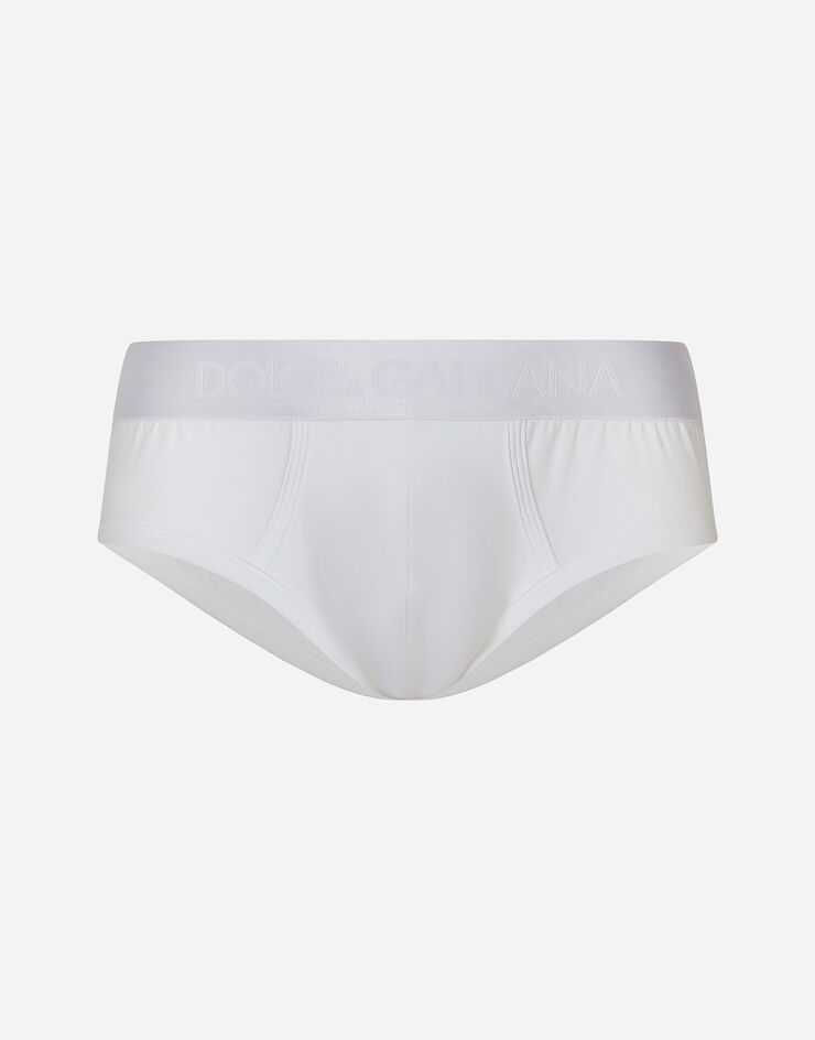 Two-way stretch jersey Brando briefs in White for | Dolce&Gabbana® US