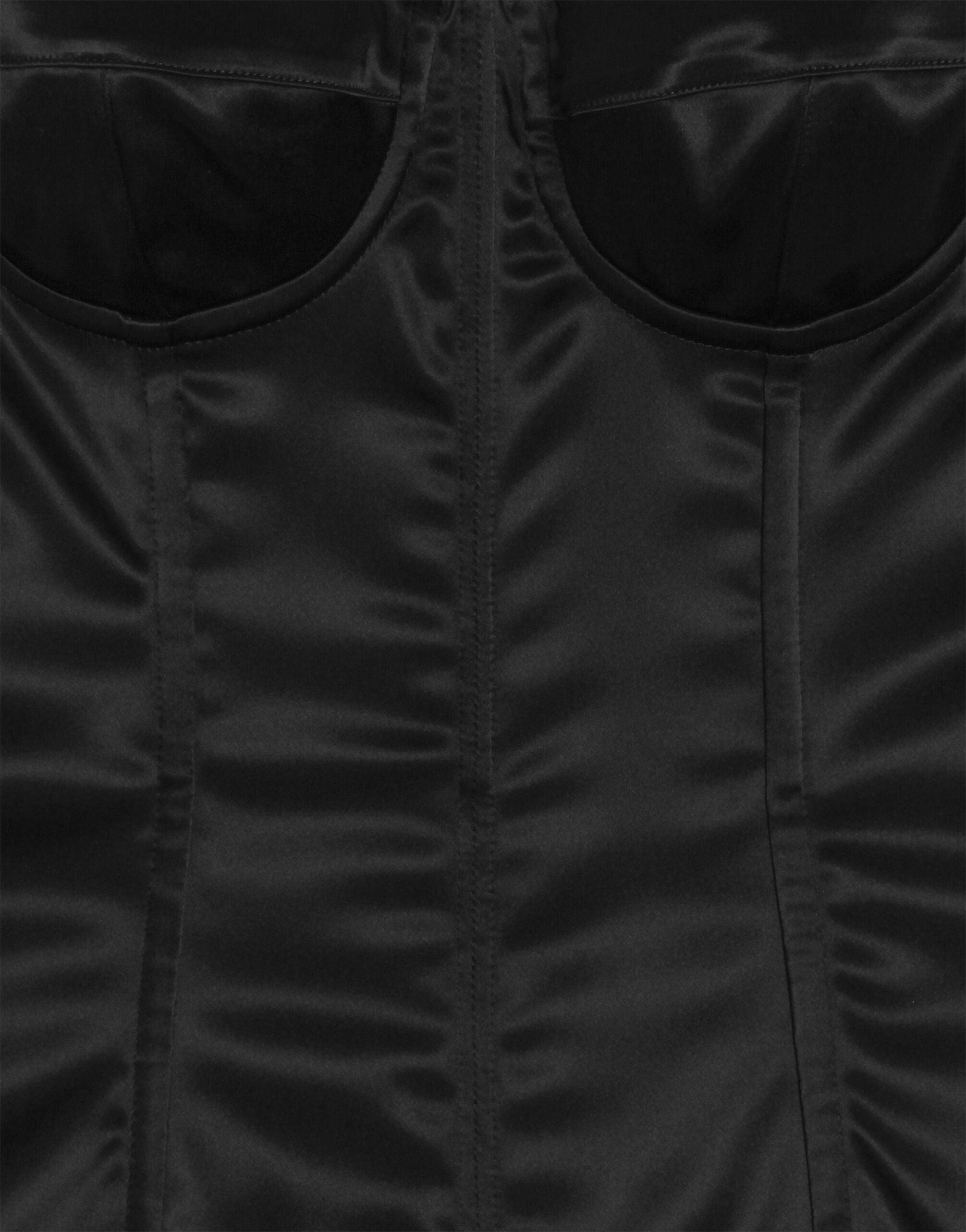 Stretch satin dress - thumbnail 3