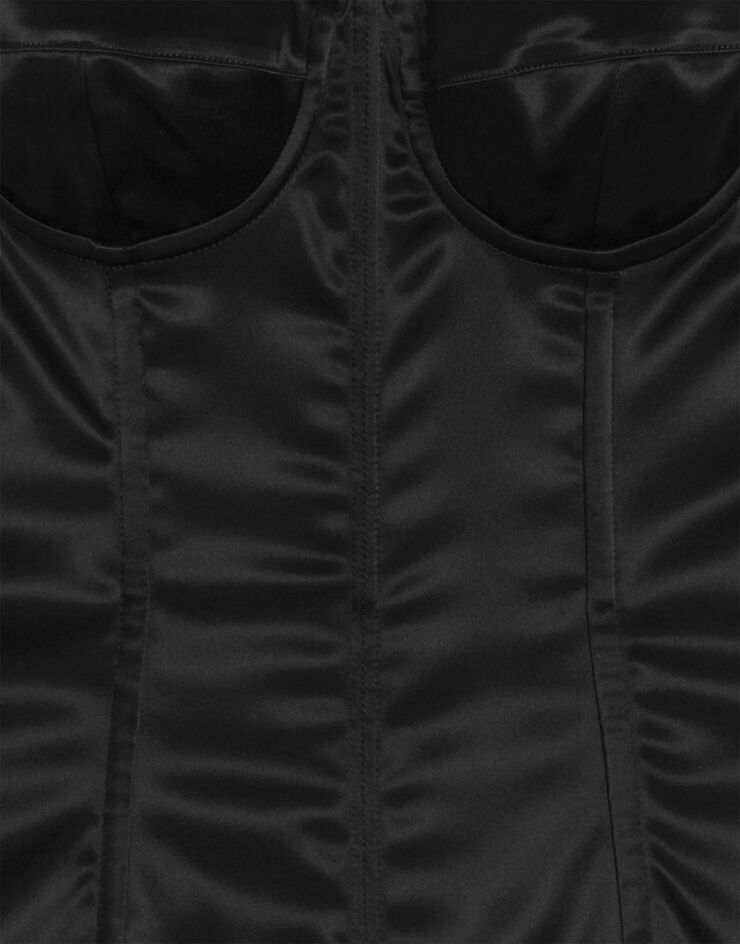 Dolce & Gabbana Stretch satin dress Dolce & Gabbana Stretch satin dress Black F6CLMTGDDJD