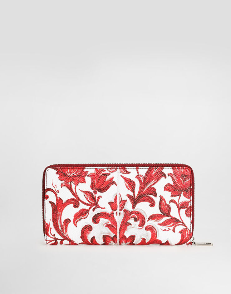 Dolce & Gabbana Majolica-print calfskin wallet Multicolor BP1672A0646