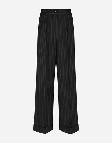 Dolce & Gabbana Flared pinstripe wool pants Print FTBTPTHS5NO