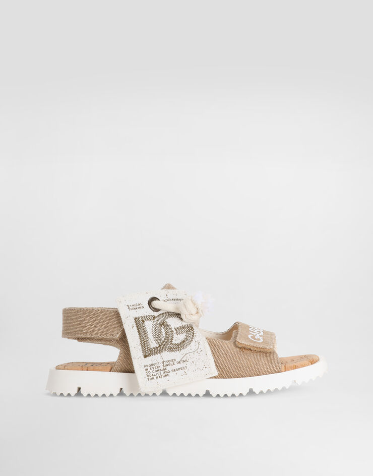 Dolce & Gabbana Canvas sandals Beige DA5345AW520