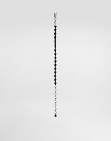 Dolce & Gabbana Brass and calfskin belt Black BE1669AW118