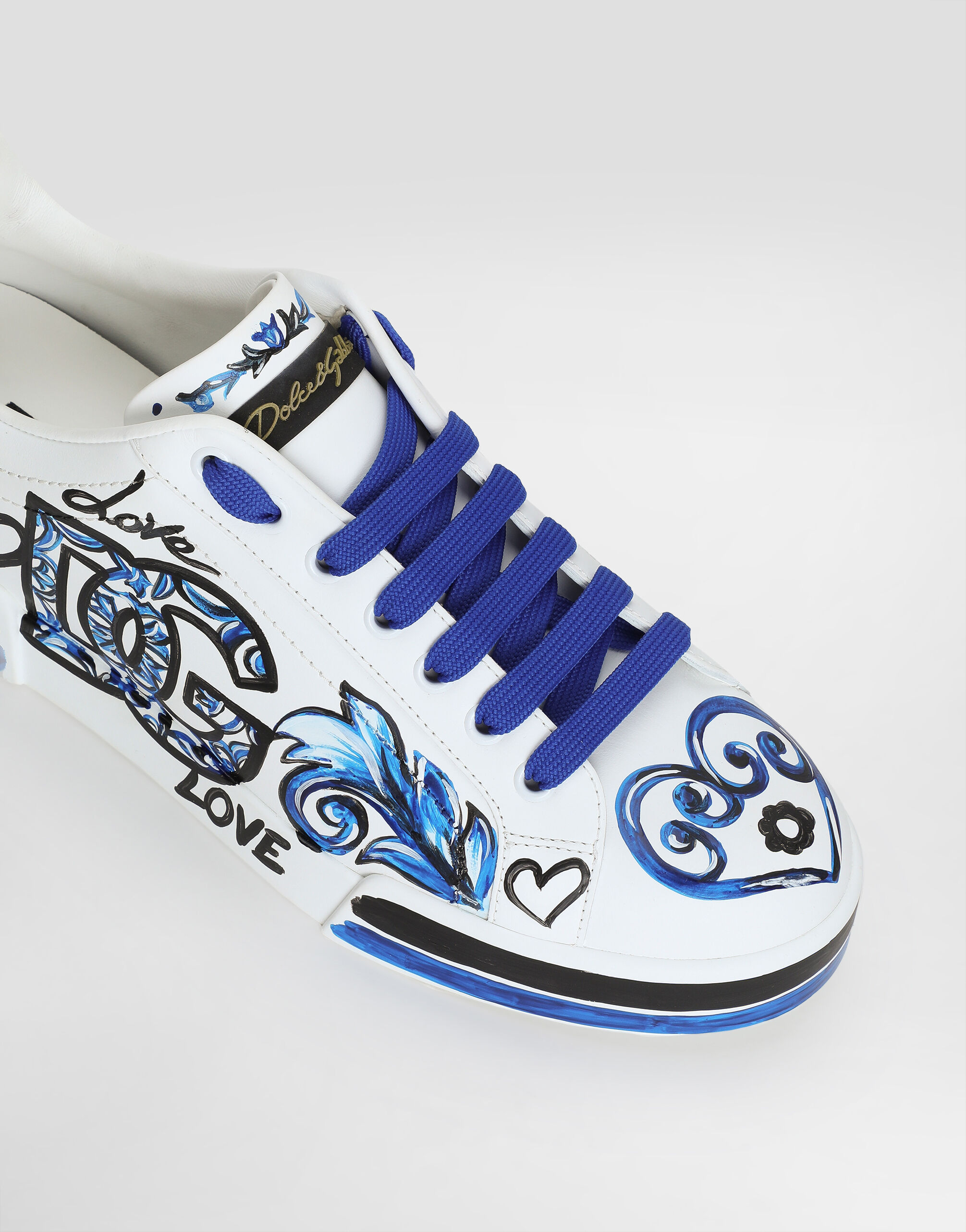 DOLCE&GABBANA キラキラスニーカー Fast sneakers with fusible rhinestones in White for Women