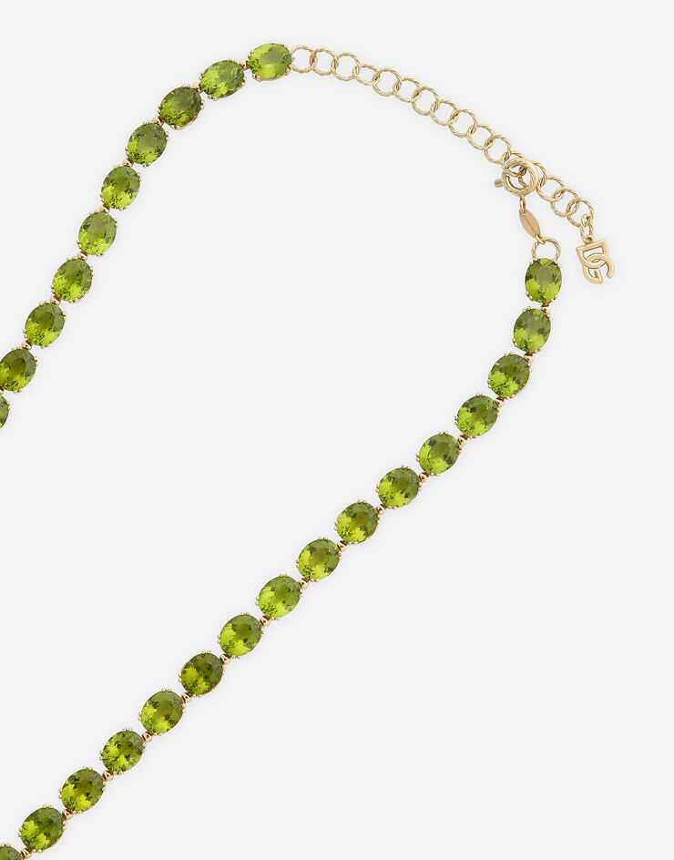 Dolce & Gabbana Halskette Anna aus Gelbgold 18 kt mit Peridoten Gold WNQA5GWPE01