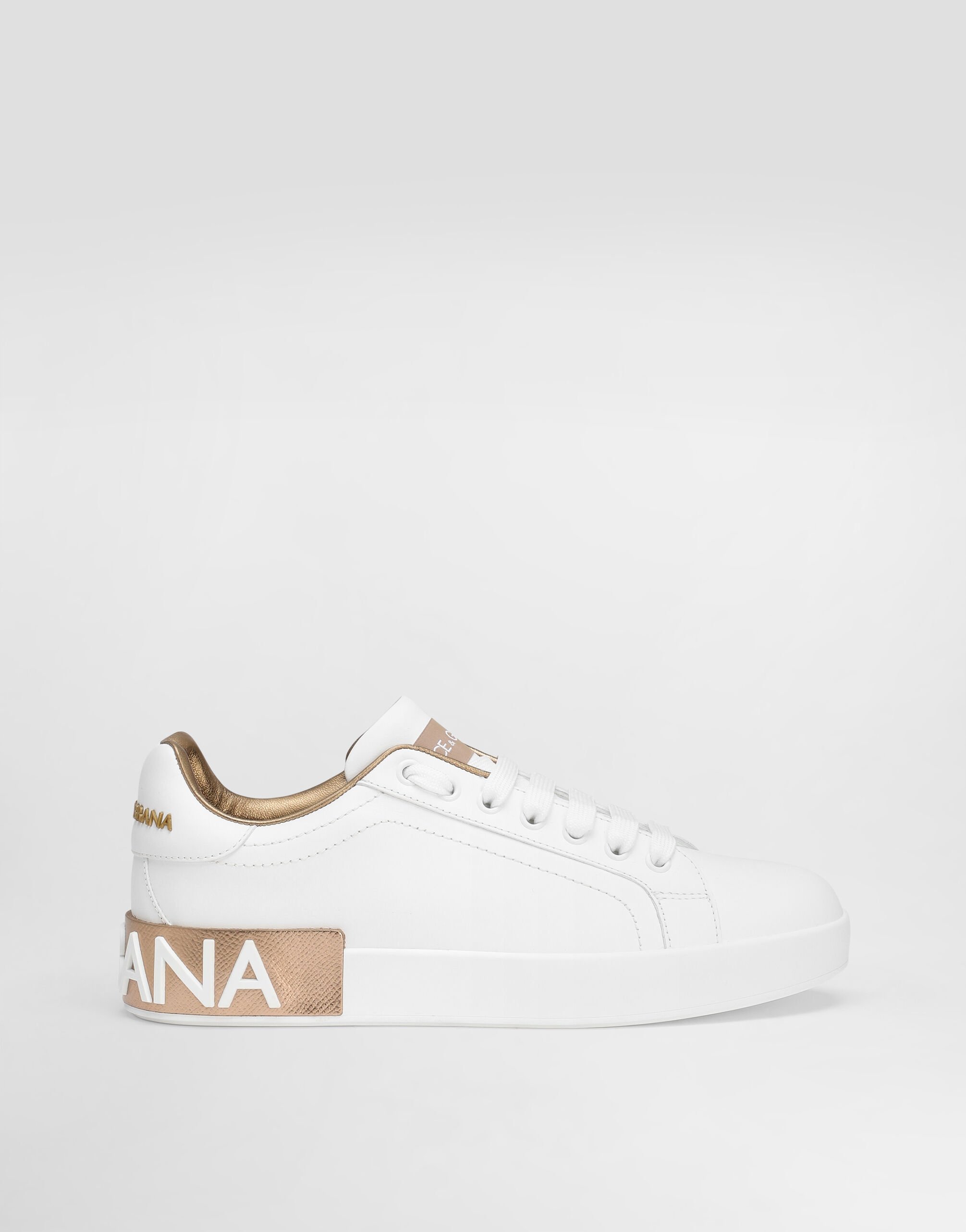 スニーカー Dolce & Gabbana 'Portofino' sneakers (CK1544AX615 87587) Calfskin Portofino sneakers in Gold for Women | Dolce&Gabbana®