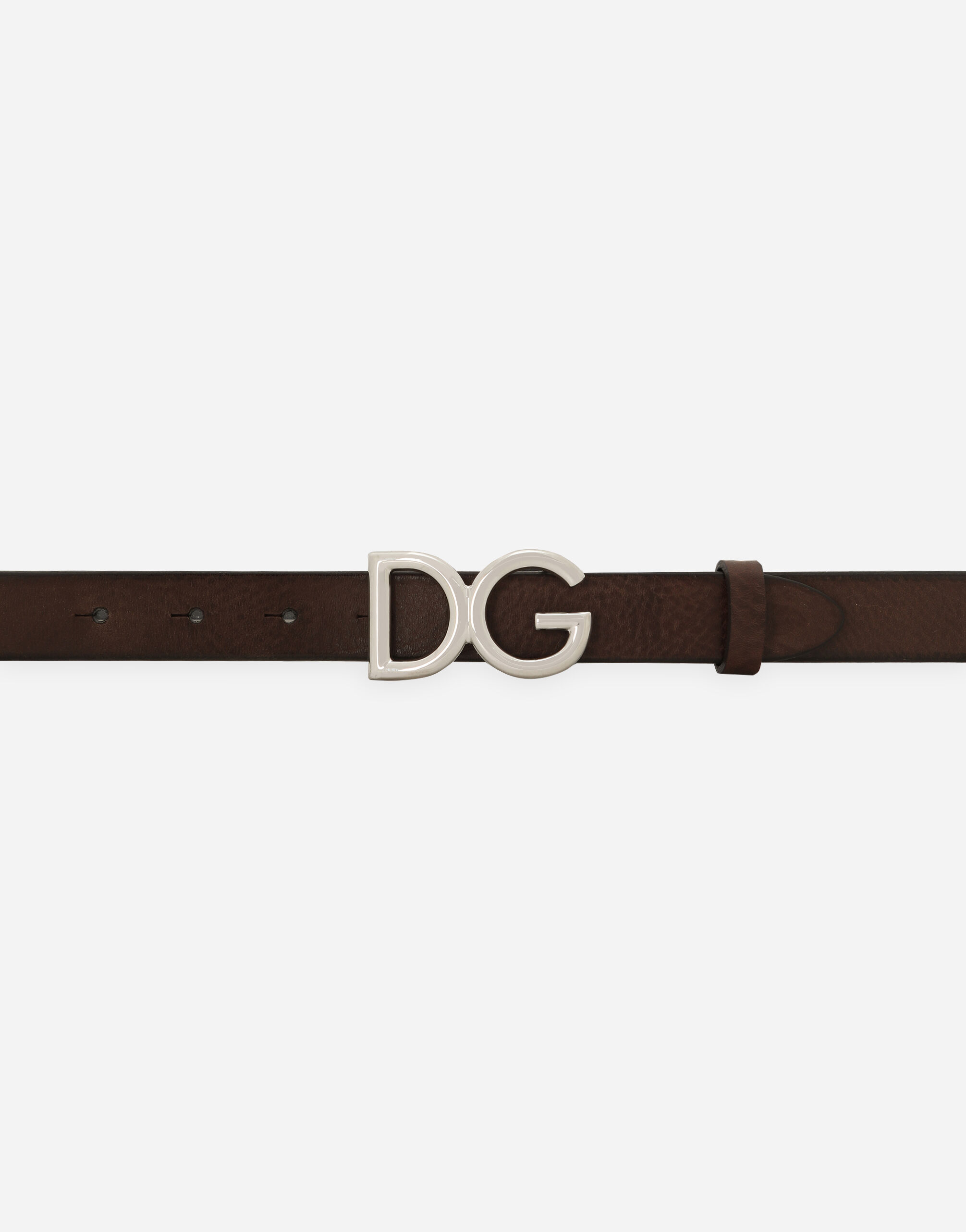 マルチカラーのメンズ Tumbled leather belt | Dolce&Gabbana®