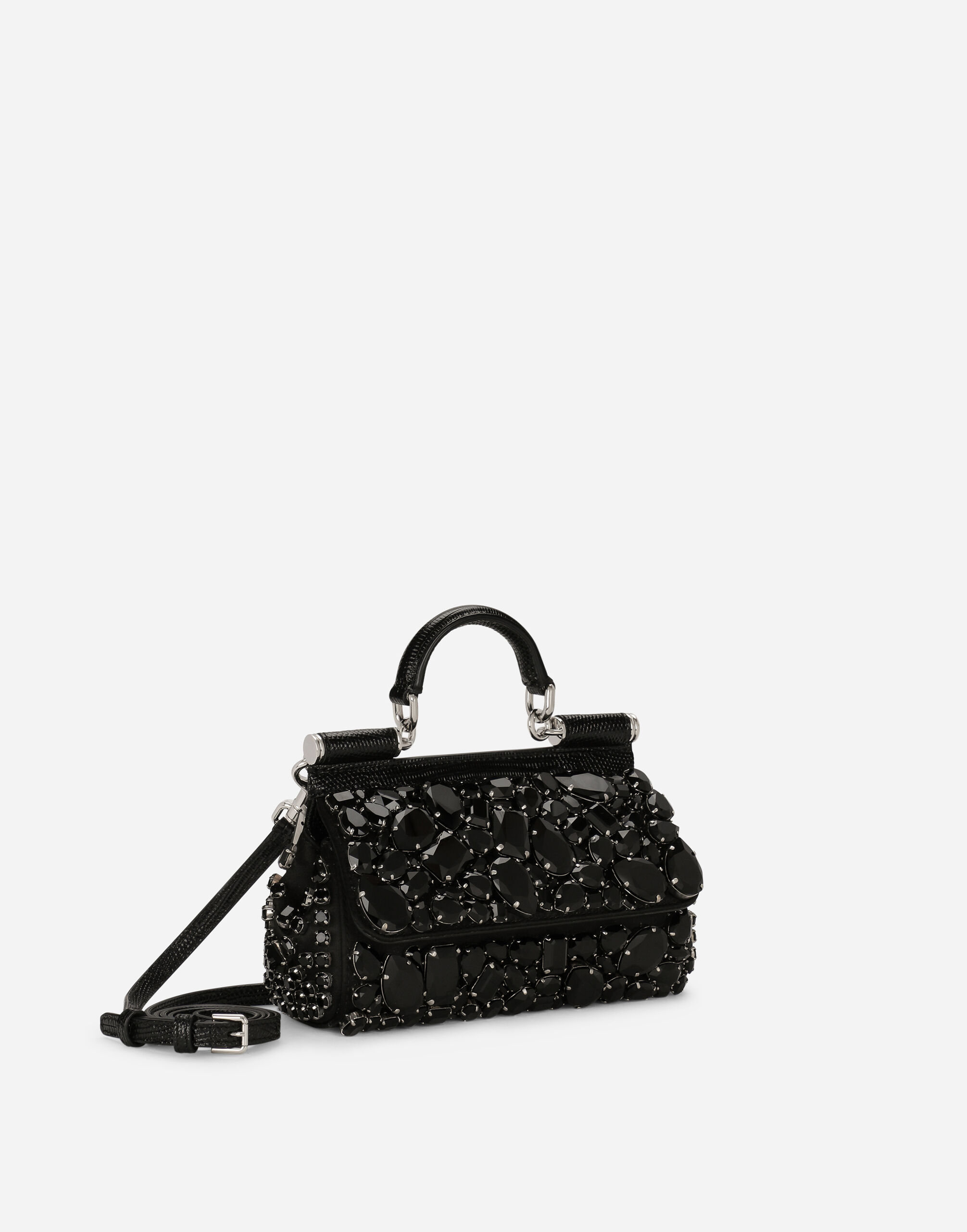 KIM DOLCE&GABBANA Small Sicily handbag in Black for Women