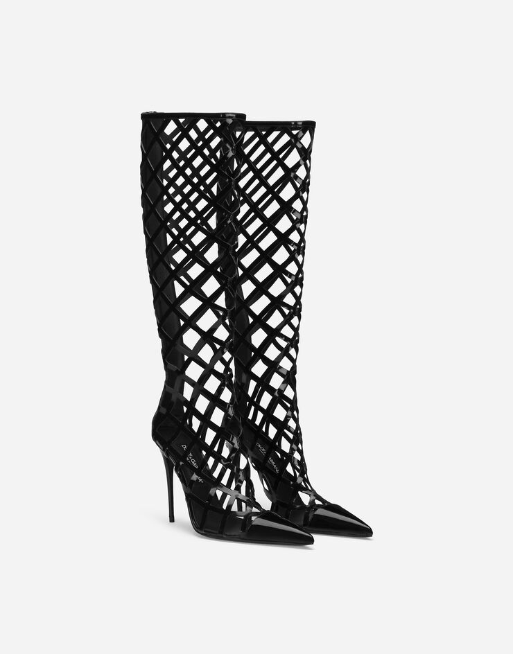 Dolce & Gabbana Bota en piel de becerro brillante Negro CU1131A1037