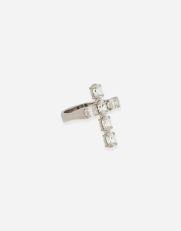 Dolce & Gabbana Ring with rhinestone-detailed cross 水晶 WRQ2D1W1111