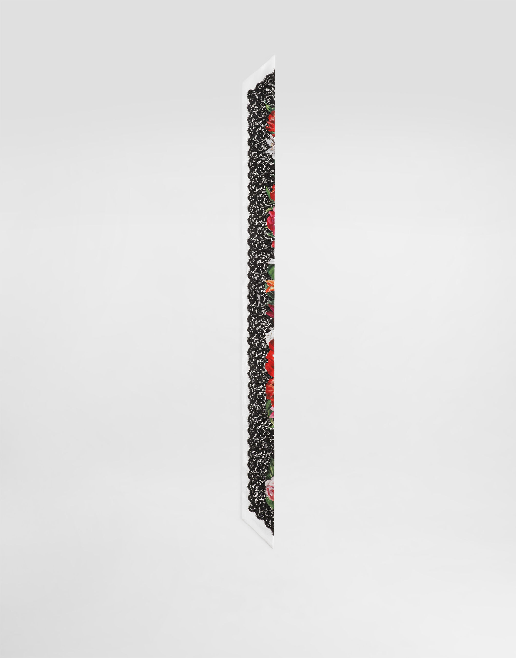 洗練【Dolce & Gabbana】シルクツイル バンドゥスカーフ マルチカラーのウィメンズ シルクツイル バンドゥスカーフ