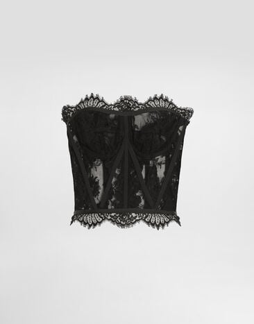 Dolce & Gabbana Lace bustier Black F72X4THLMQJ