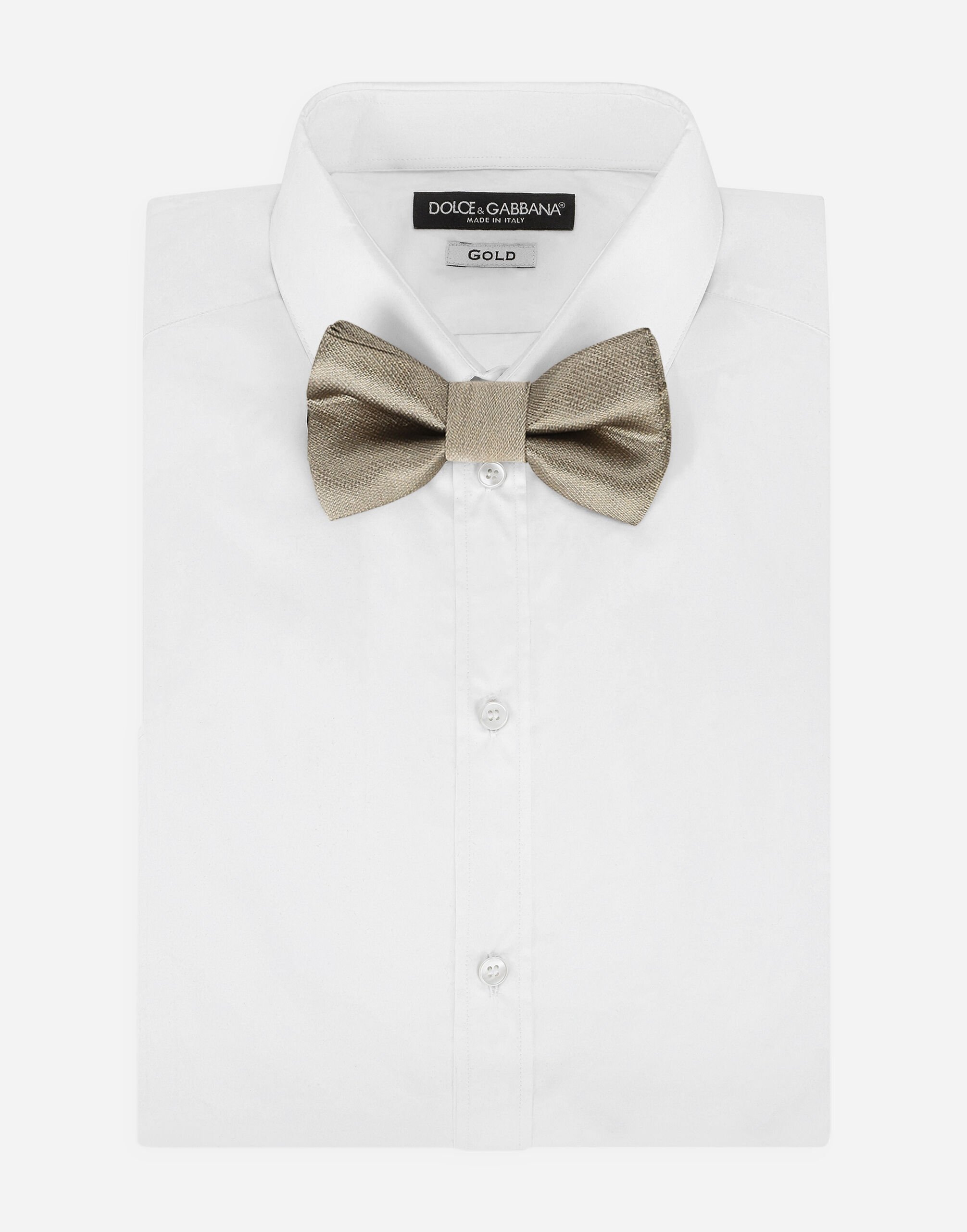 Dolce&Gabbana Silk bow tie Beige LB4H80G7JV2