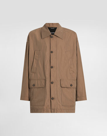 Dolce & Gabbana Technical fabric parka with tag Black G9BOATGJ218