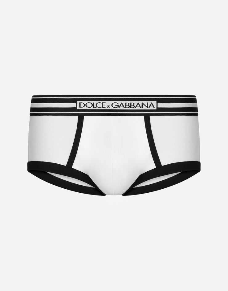 Dolce & Gabbana Brando briefs in two-way stretch cotton jersey White M3F36JFUECH