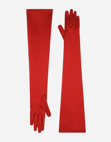 Dolce & Gabbana Long satin gloves Print FH646AFPFSH