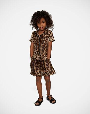 Dolce & Gabbana Leopard-print twill shorts Animal Print L52Q33G7I2K
