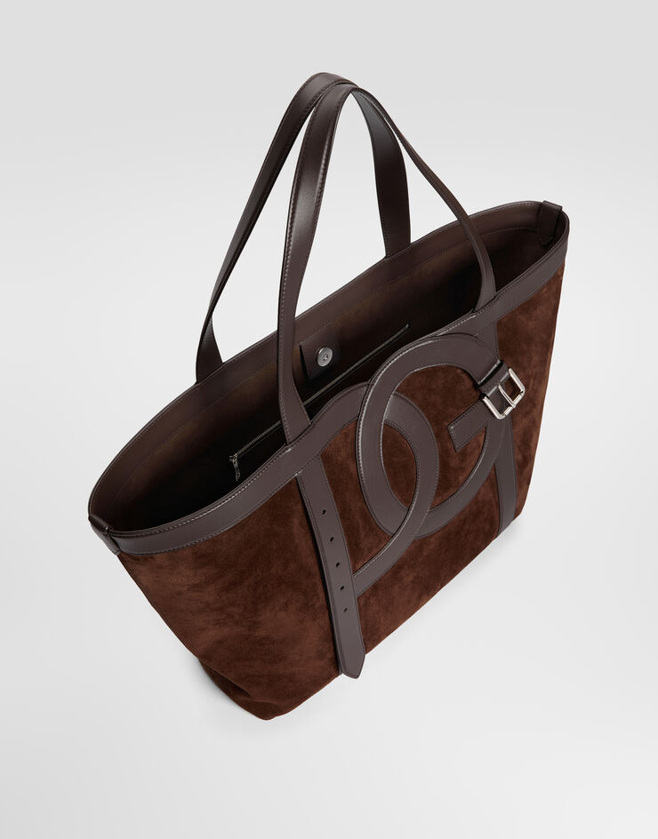 Dolce & Gabbana DG Belt shopping bag in split leather Multicolor BM7951A0741