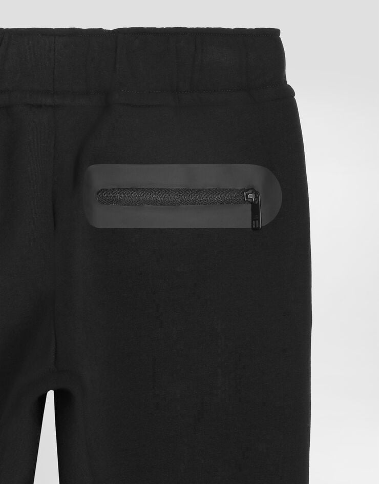 Dolce & Gabbana 스트레치 테크 플리스 조깅 팬츠 Dolce & Gabbana 스트레치 테크 플리스 조깅 팬츠 Black L4JPLJFUGUS
