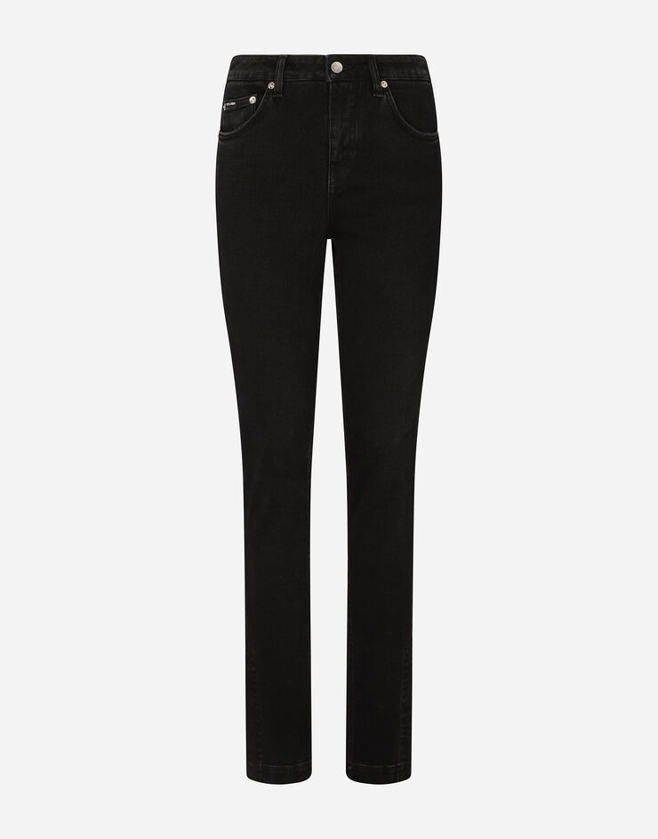 Dolce & Gabbana Girly-Jeans aus gewaschenem Denim Mehrfarbig FTCOWDG8GZ4