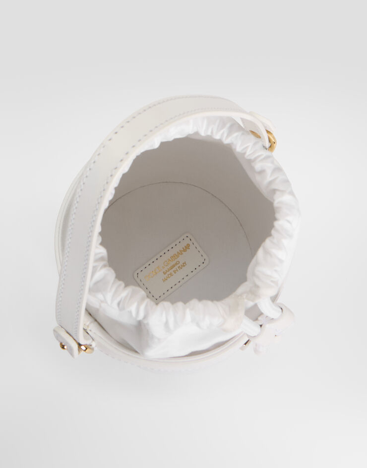Dolce & Gabbana Nappa calfskin bucket bag White EB0266A1065
